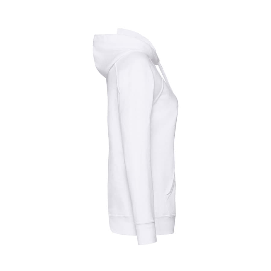Толстовка женская без начеса LIGHTWEIGH HOODED SWEAT 240, белый-3