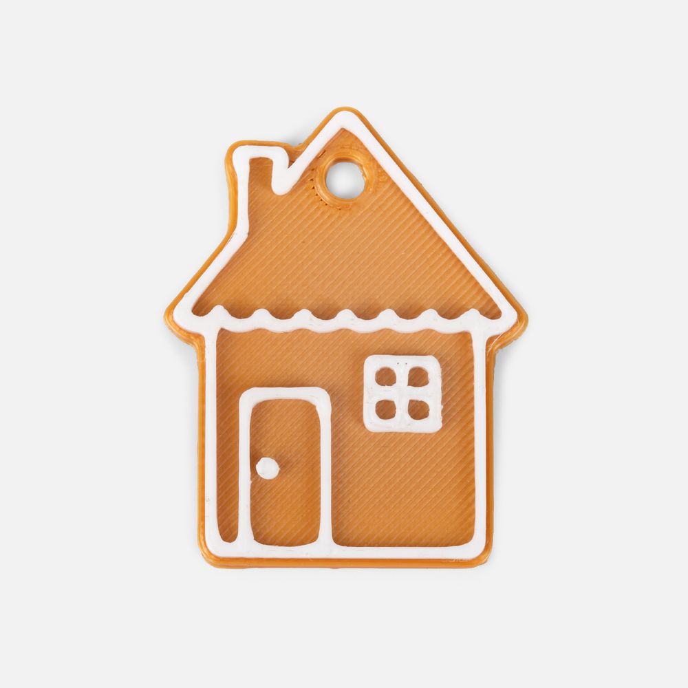 Мини-подвеска «Пряник», 3D-печать на заказ, домик-0