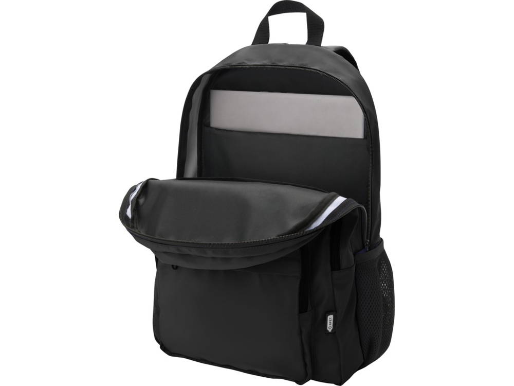 Рюкзак для ноутбука Trend Plus 15GRS из переработанного материала объемом 20 литров, сплошной черный-3