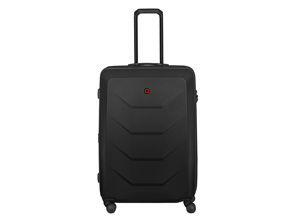 Чемодан WENGER Prymo, чёрный, большой, 52х76х30 см, 93 л, ABS+PC-5