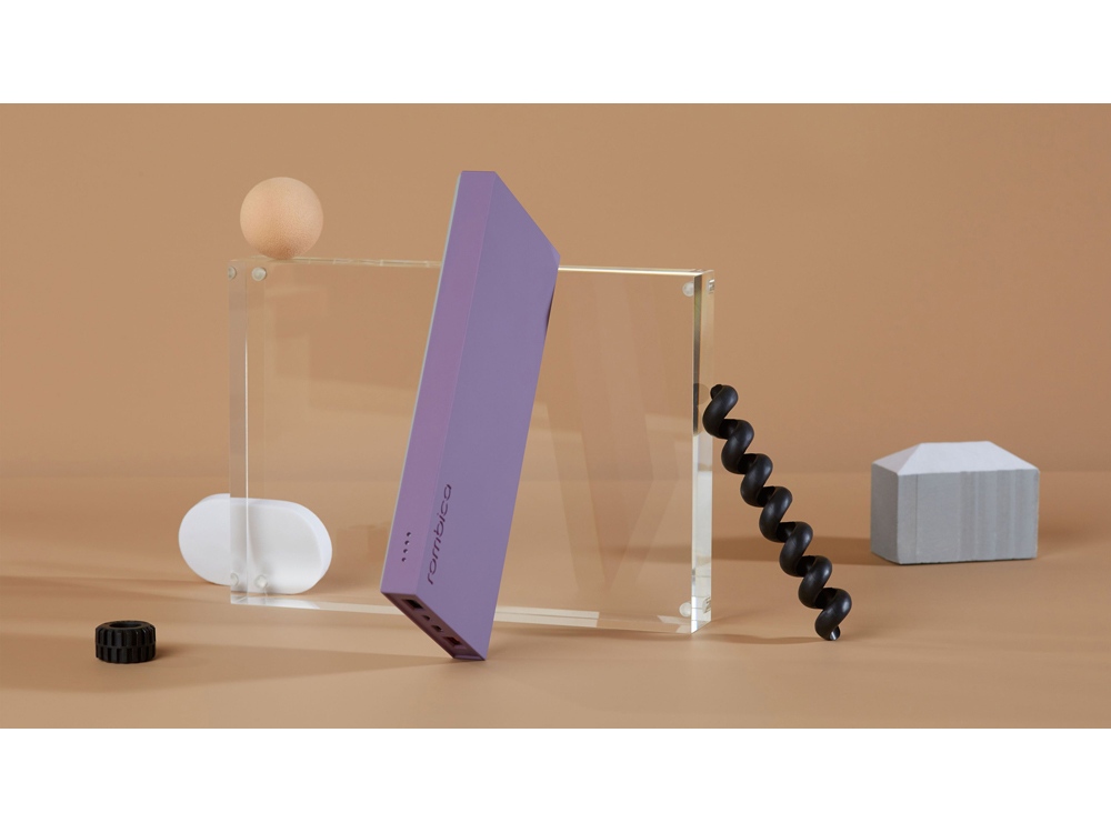 Внешний аккумулятор Rombica NEO ARIA Orchid, 10000мАч, Soft-touch, PD, QCharge, Type-C, сиреневый-6