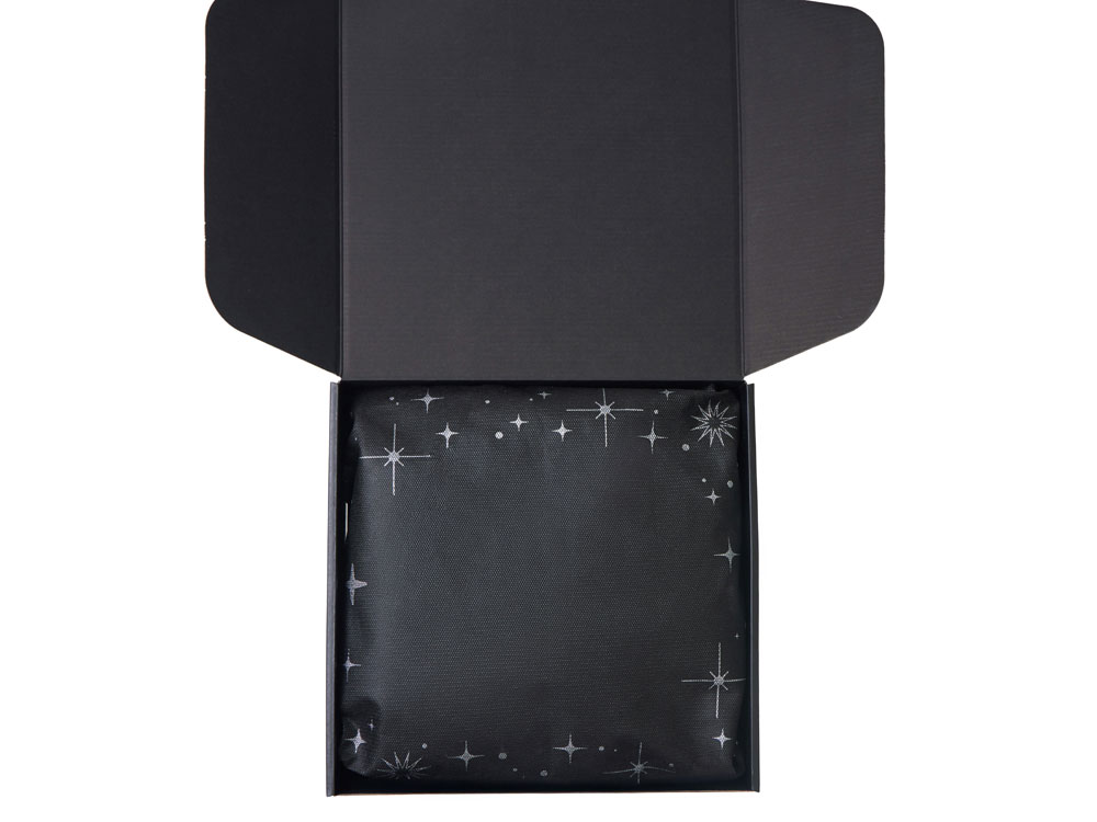 Подарочный набор с перчатками, термосом и чаем, темно-синий-2