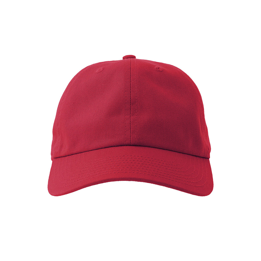 Бейсболка DAD HAT-S, 6 клиньев, металлическая застежка, красный-8