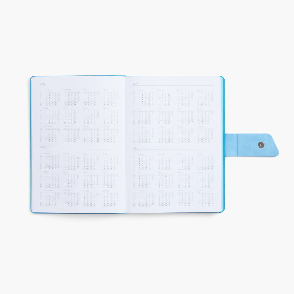 Ежедневник Boom, недатированный, черный с голубым-3