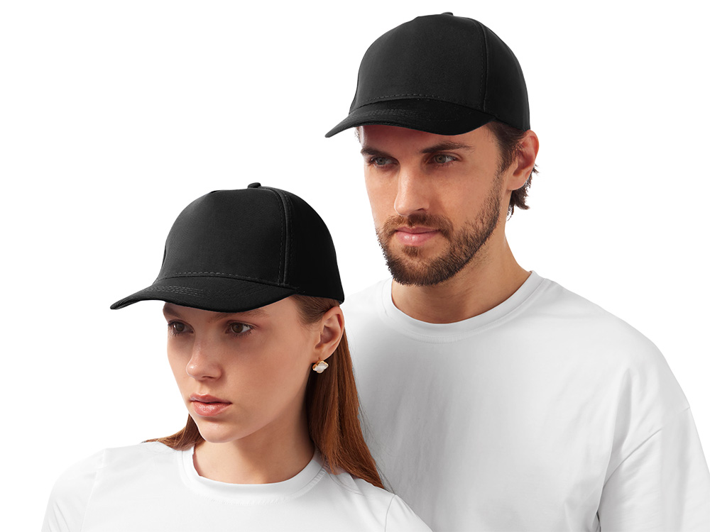 Бейсболка из структурной ткани Fargo, черный-0