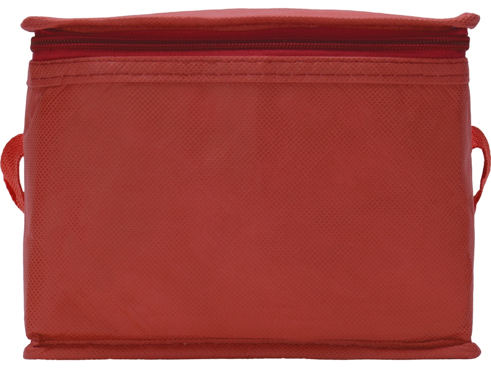 Сумка-холодильник Reviver из нетканого переработанного материала RPET, красный-4