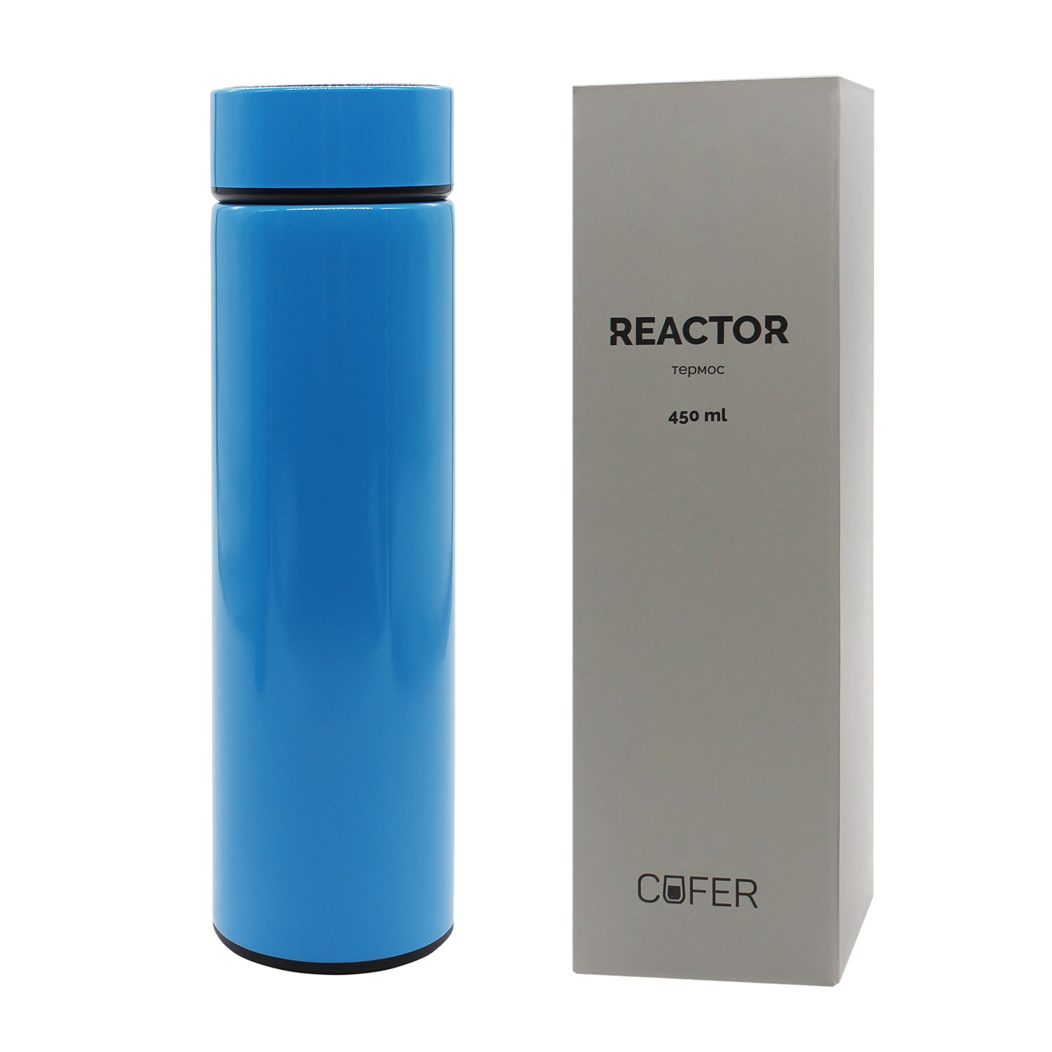 Термос Reactor с датчиком температуры (голубой)-3