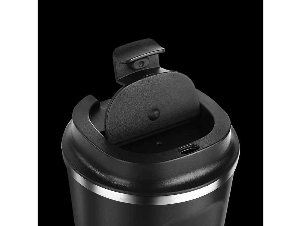 Термокружка CAFe COMPACT, 380 мл, черный-2