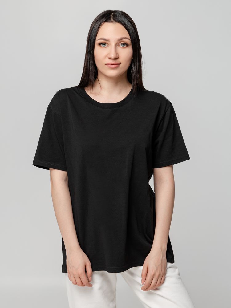 Футболка унисекс оверсайз Street Vibes, черная-0