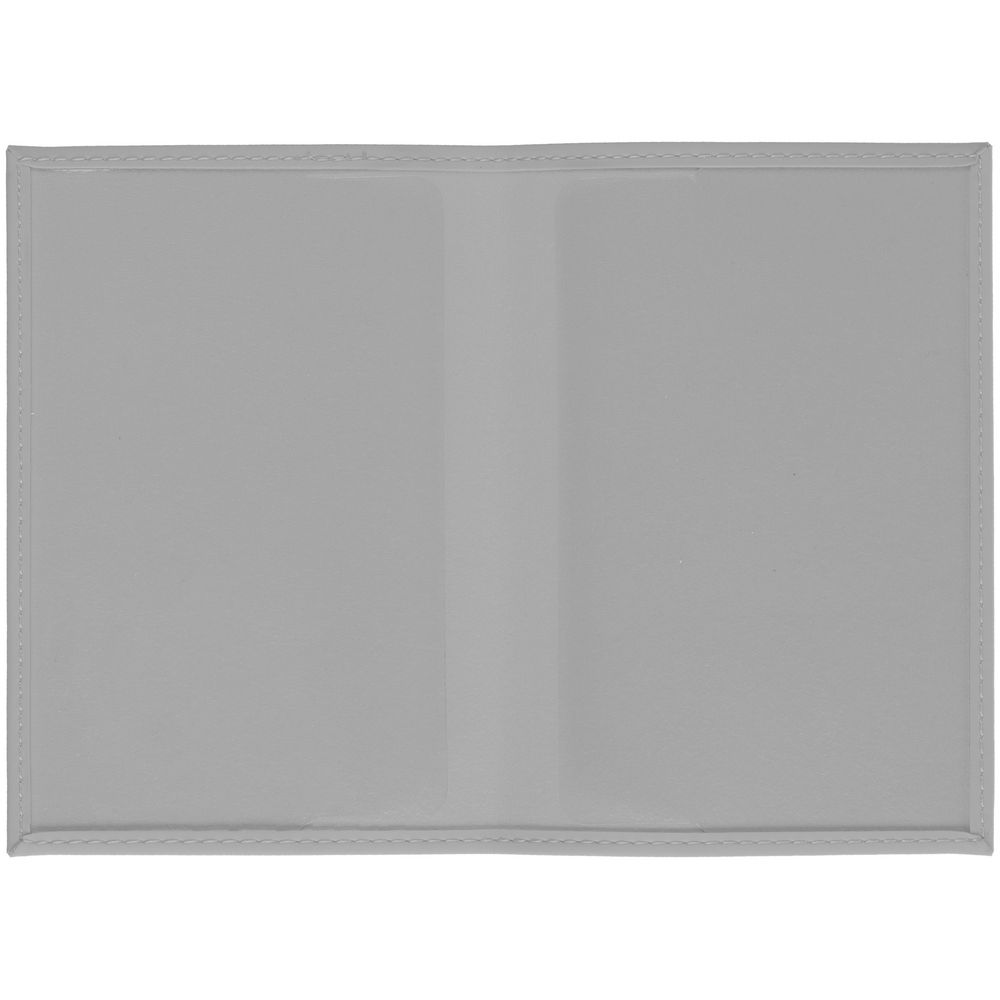 Обложка для паспорта Shall, серая-3