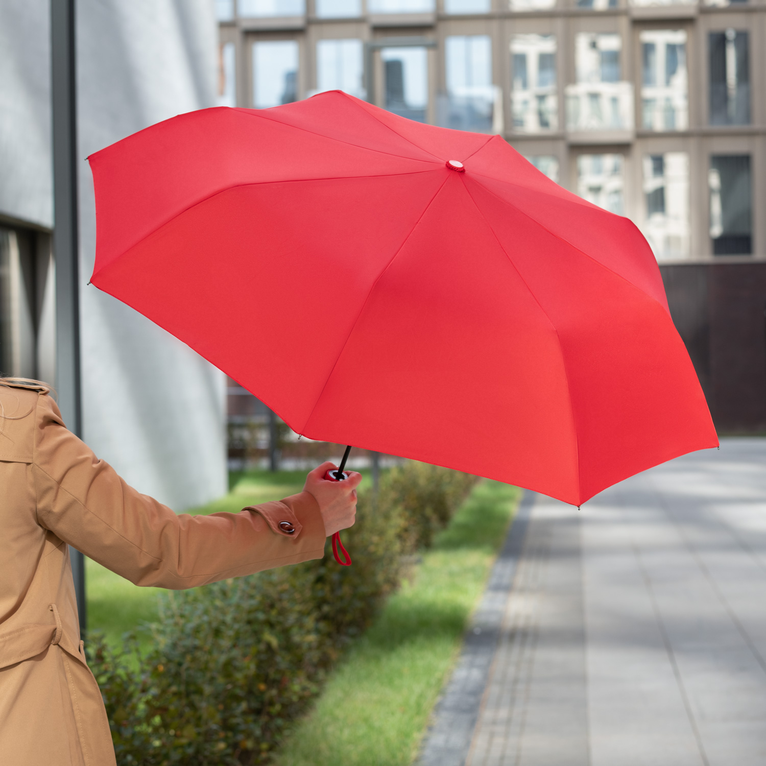 Зонт складной Atlanta, красный-8