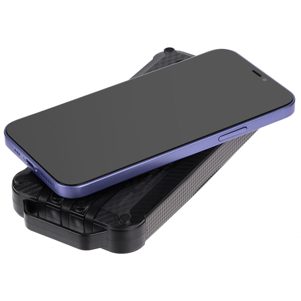 Аккумулятор защищенный Total Control 10000 мАч, черный с серым-1