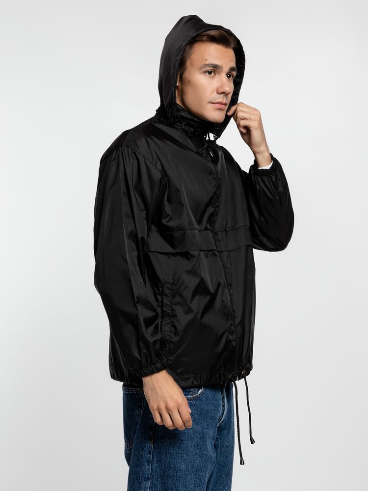 Ветровка из нейлона Surf 210, черная-6