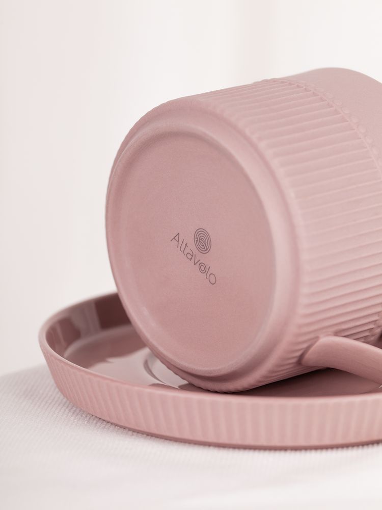 Чайная пара Pastello Moderno, розовая-4