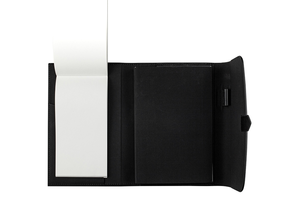 Ежедневник недатированный А5 Senate с магнитным клапаном, черный-5