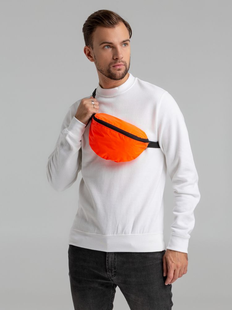 Поясная сумка Manifest Color из светоотражающей ткани, оранжевая-2
