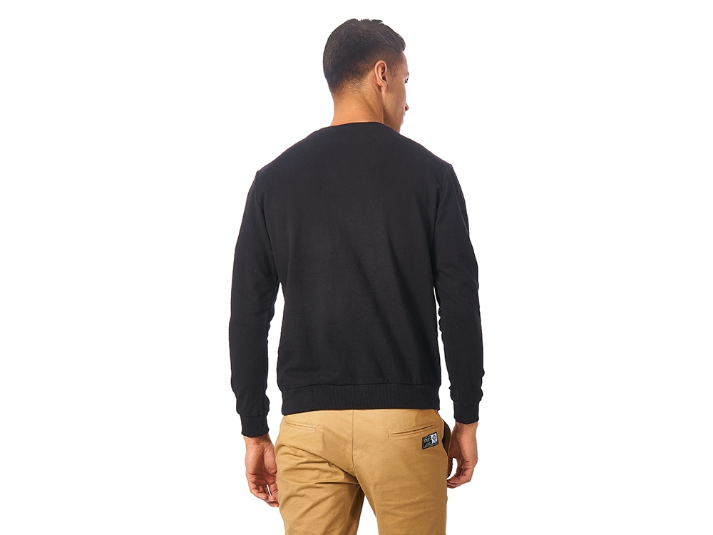 Свитшот Motion унисекс с начесом, черный-4