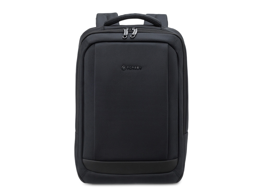 Рюкзак TORBER ВОЯЖ c отделением для ноутбука 17'', черный, полиэстер 900D, 31х17х44 см, 18 л-0