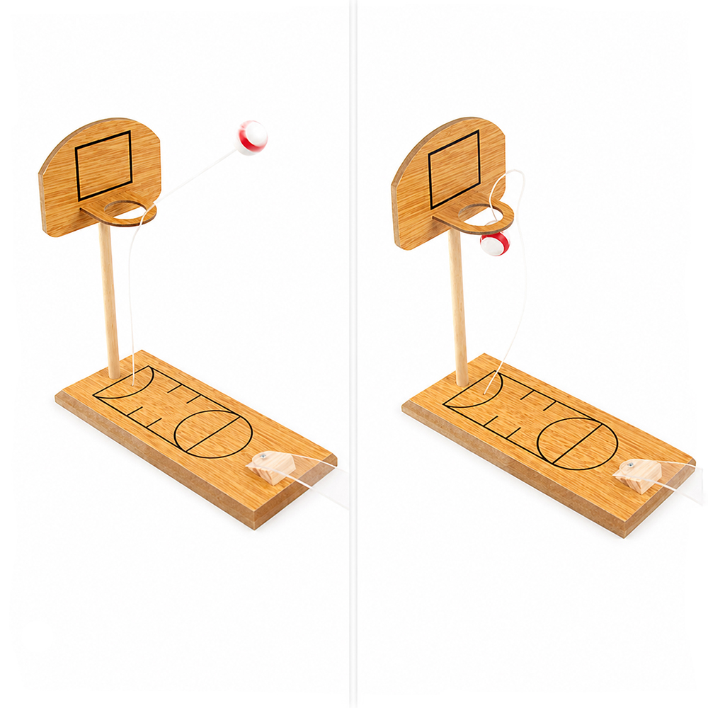 Настольная игра мини-баскетбол Win Shot, Бежевый-2