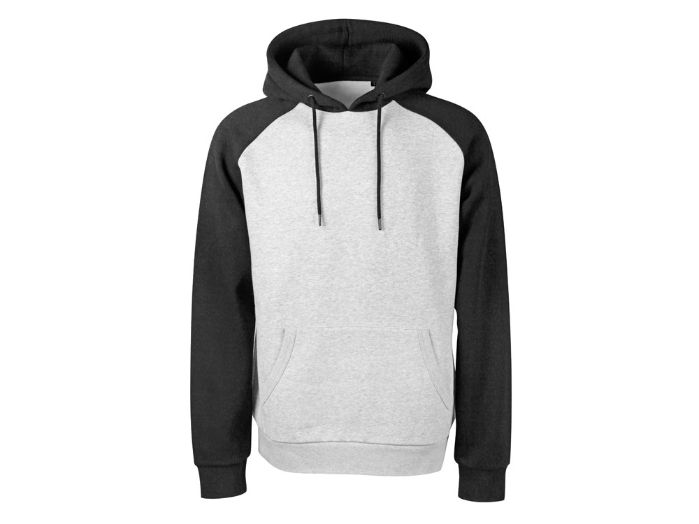 Толстовка с капюшоном Dublin мужская, черный/серый меланж-6