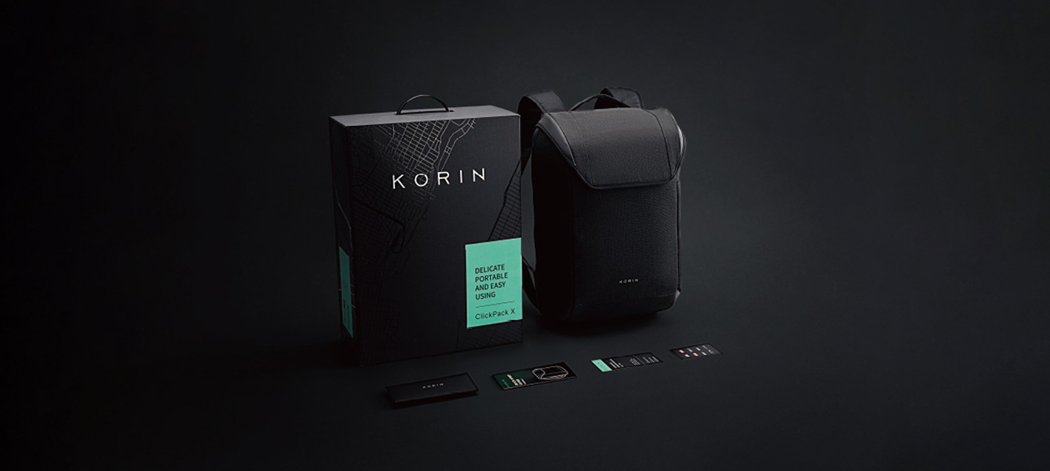 Рюкзак KORIN ClickPack X 45х32х15,5 см, с клапаном, черный-17