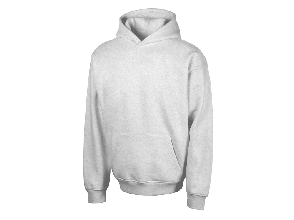 Толстовка с капюшоном оверсайз Berlin унисекс, белый меланж-6