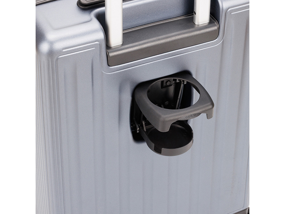 Чемодан TORBER БАЙКАЛ, тёмно-серый металлик, поликарбонат, 37,5 x 20 х 54 см, 37 л-12