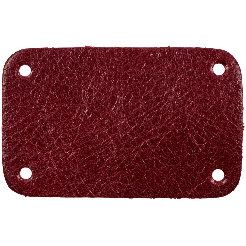 Лейбл кожаный Beta, S, красный-1