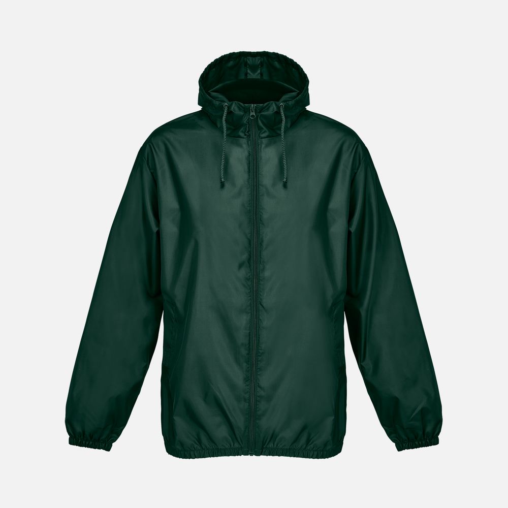 Ветровка унисекс Shield, темно-зеленая-0