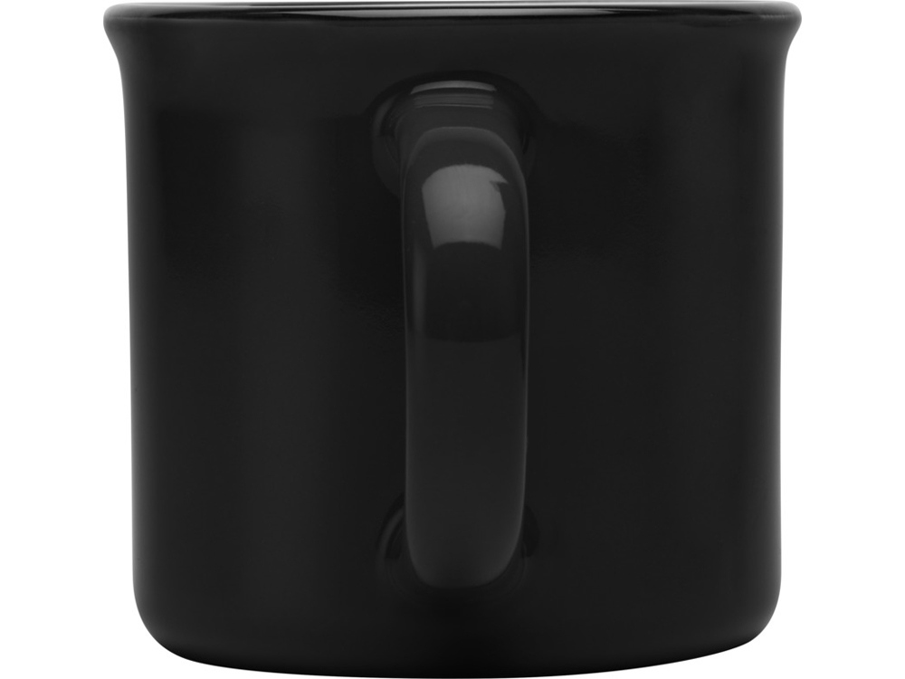 Bari керамическая кружка объемом 240 мл, сплошной черный-2