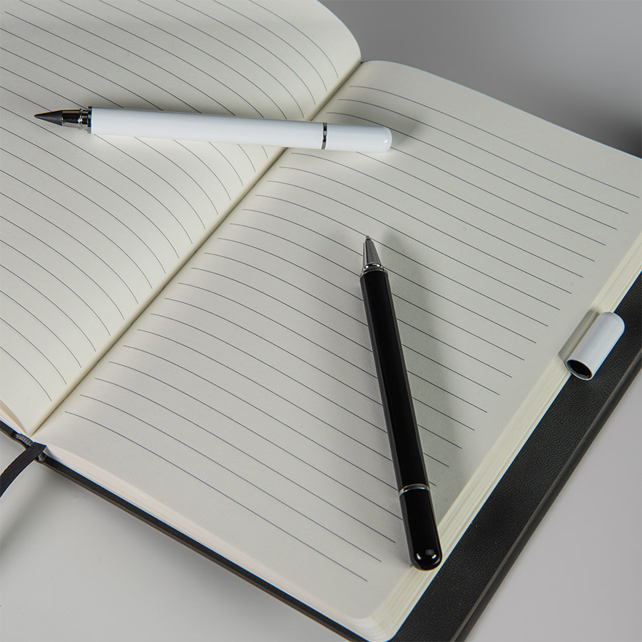 Ручка шариковая + карандаш вечный 2 в 1, черный-9