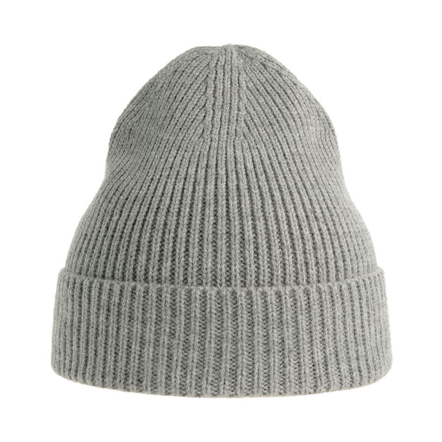 Шапка ANDY с отворотом, светло-серый меланж-2