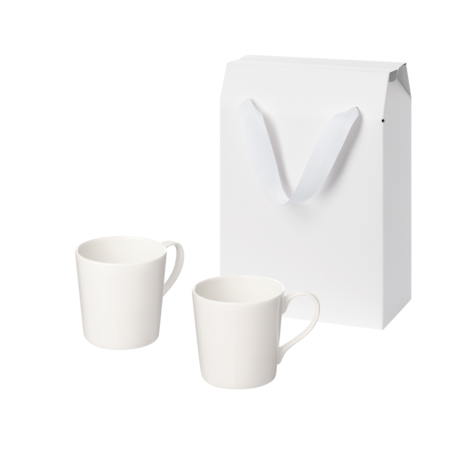 Подарочный набор Сиена (Siena) в коробке-пакете (две фарфоровых кружки)-0