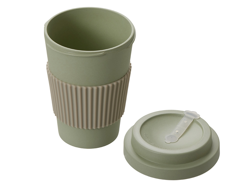 Термокружка Muffin из натуральных волокон, оливковый-1
