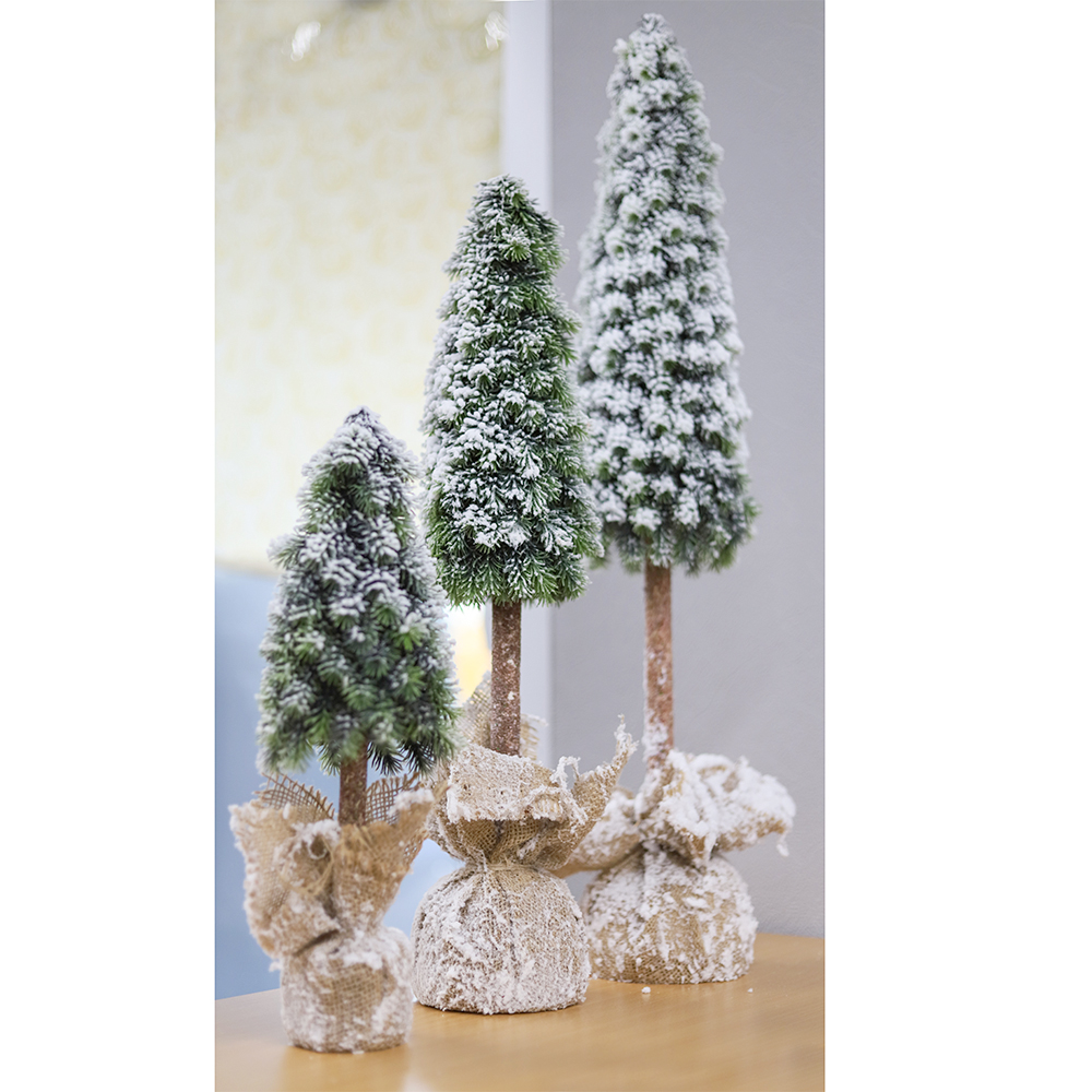 Новогоднее украшение (елочка на подставке) Адвентс, Зеленый-1