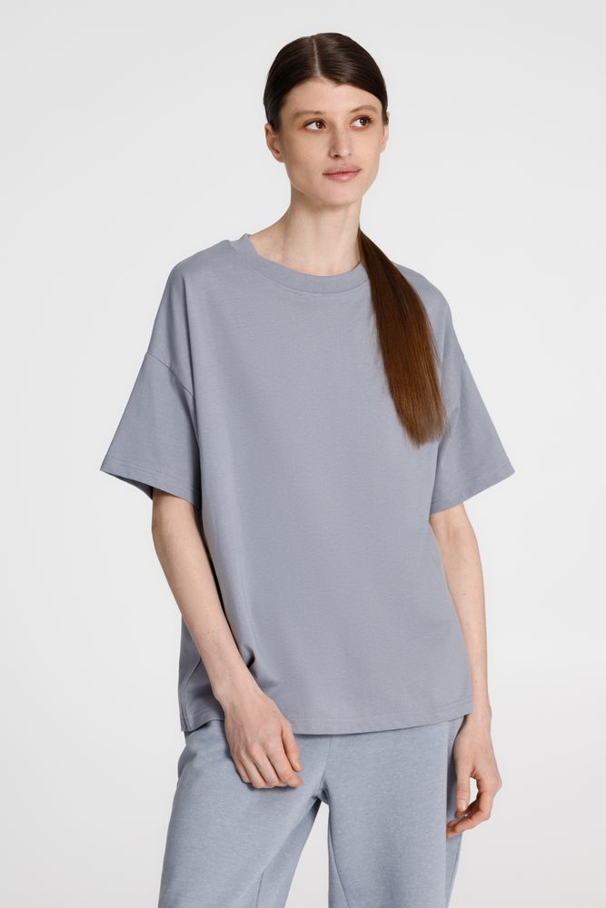 Футболка унисекс оверсайз T3, серая-1