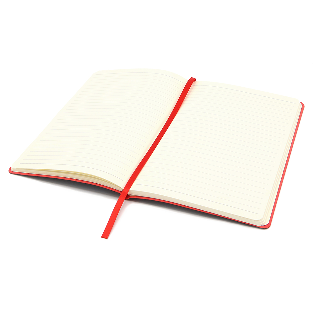 Блокнот A5 Blackjack в мягком переплёте, Черно-красный-2