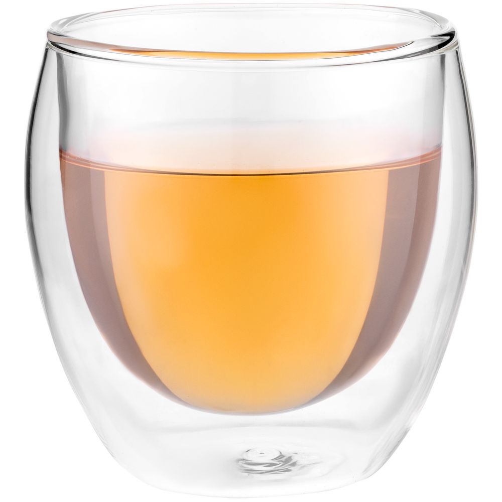 Стакан с двойными стенками Glass Bubble, бесцветный-2