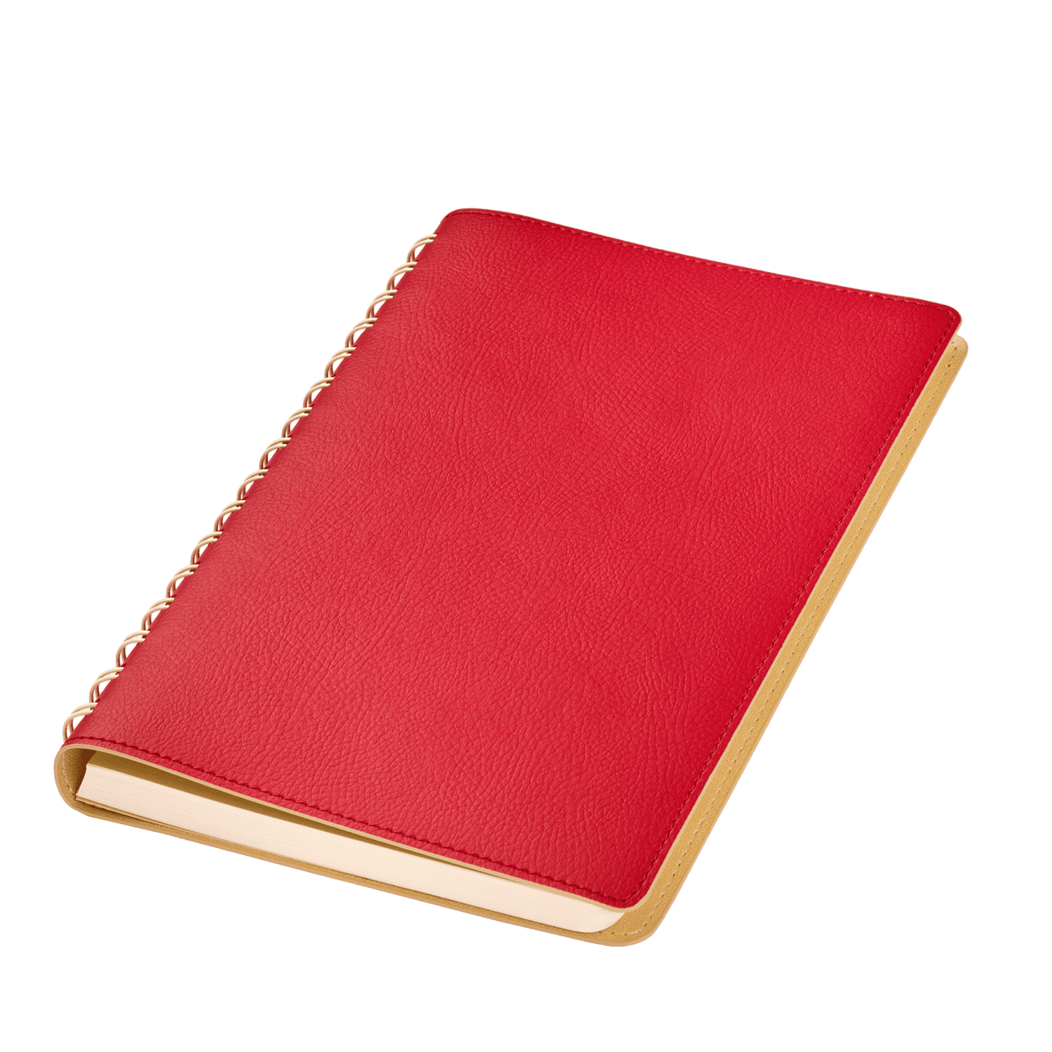 Ежедневник Виста (Vista) недатированный, красный/бежевый-1