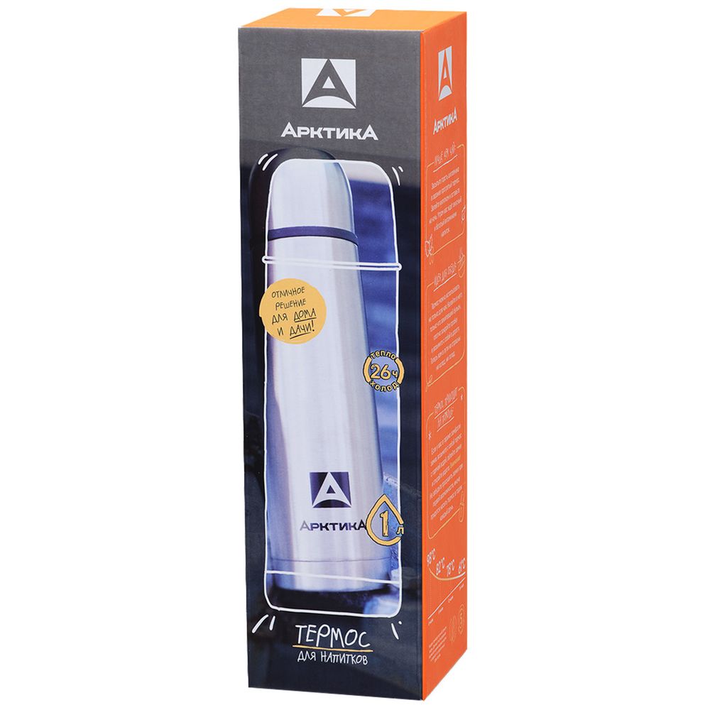 Термос «Арктика 1000», стальной-4