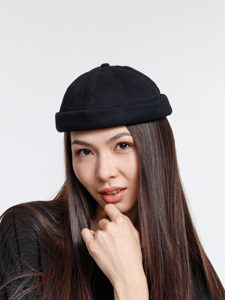 Кепка без козырька Marinero, черная-5