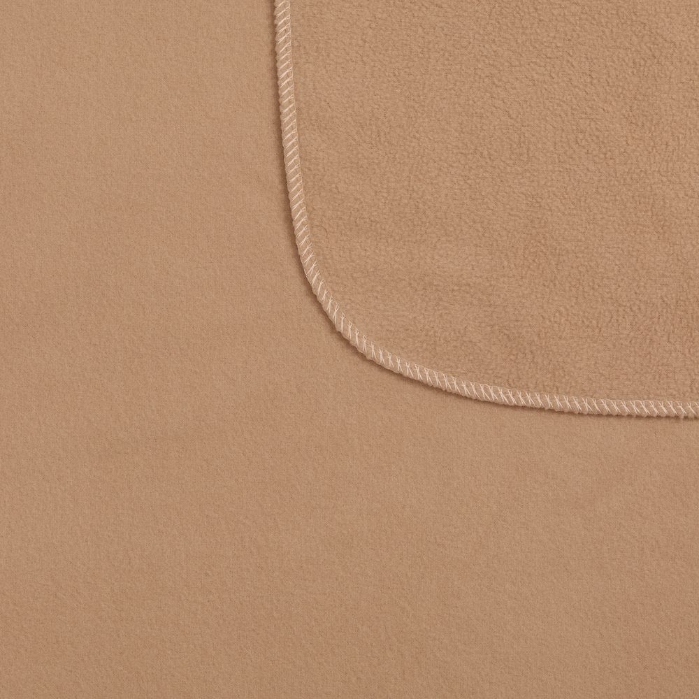 Флисовый плед Warm&Peace, бежевый-1