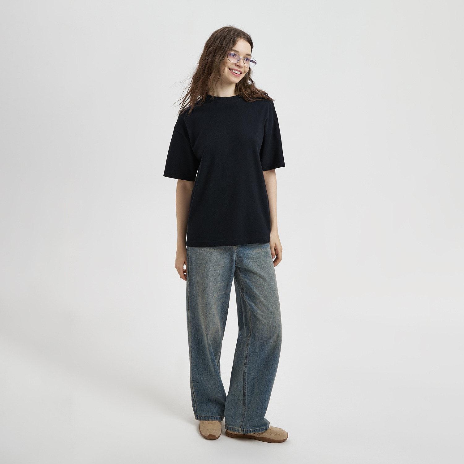 Футболка унисекс премиум AURA, черный-12