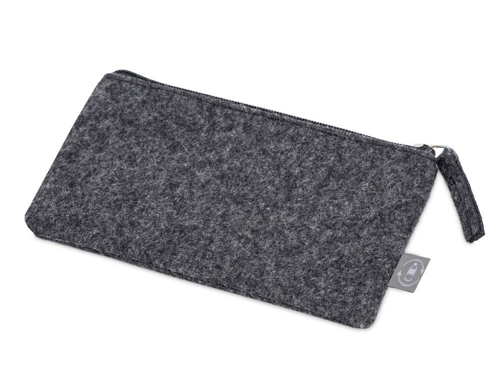 Пенал из RPET-фетра Felt, серый-0
