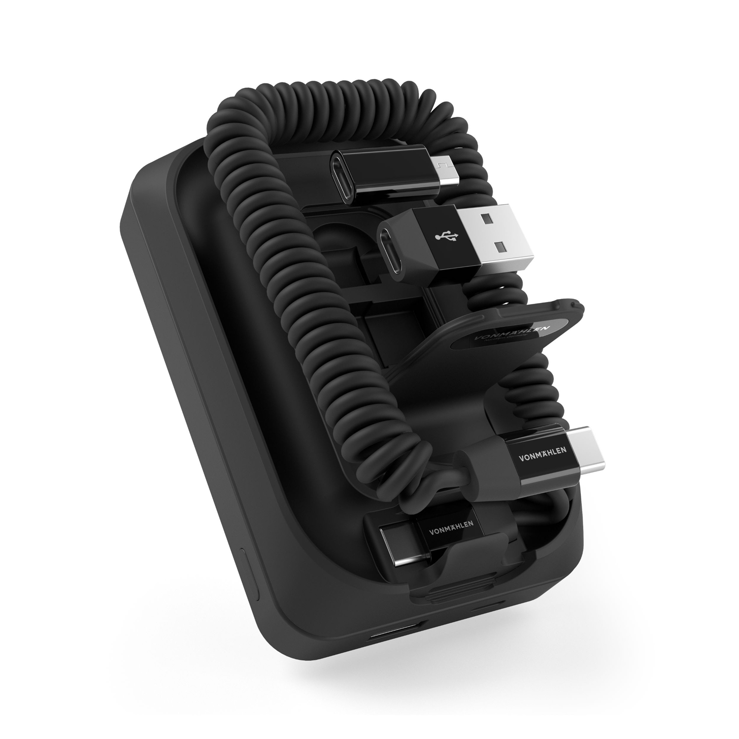 Магнитный внешний аккумулятор Allroundo Pro, 10 000 мАч, черный-1