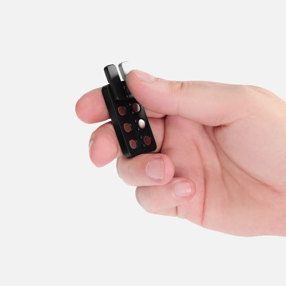 Антистресс-кликер Clacky, черный с серебристым-2