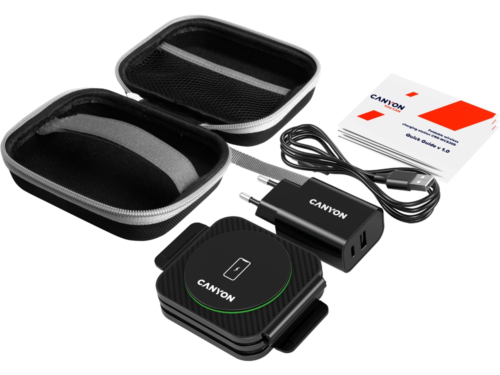 Беспроводное зарядное устройство 3 в 1 Canyon WS-305 (cns-wcs305), 15 Вт-7