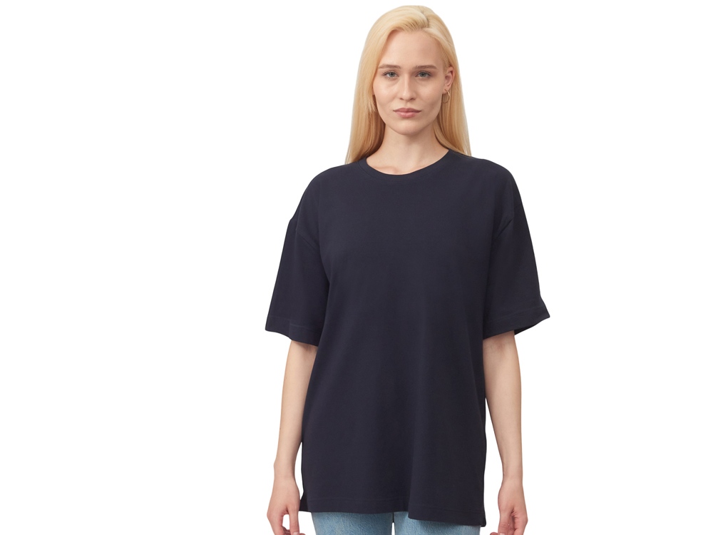 Футболка оверсайз Vienna унисекс , темно-синий-2