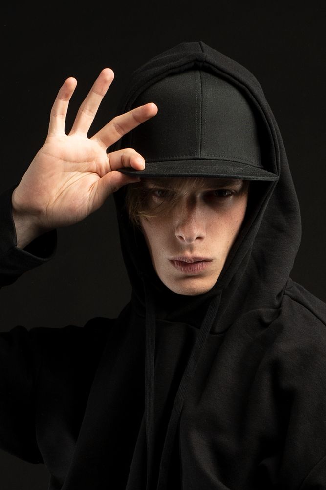 Бейсболка C2, черная-3