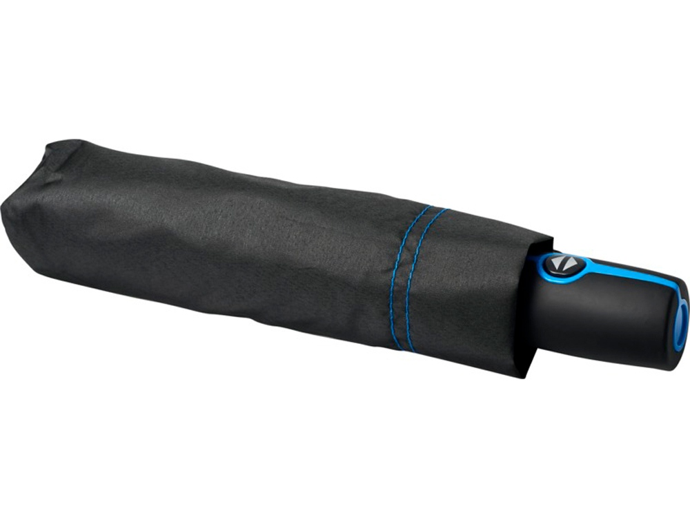 Автоматический складной зонт Stark-mini, черный/process blue-5